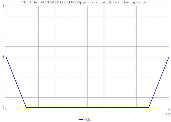 CRISTINA CAUDEVILLA PORTERO (Spain) Page visits 2024 