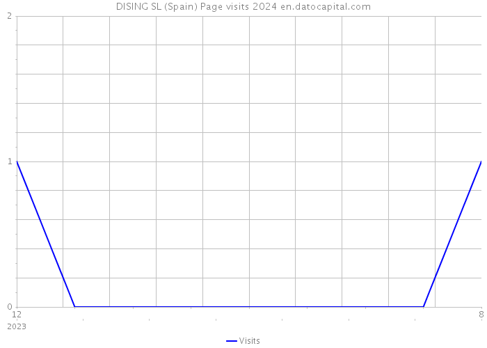 DISING SL (Spain) Page visits 2024 