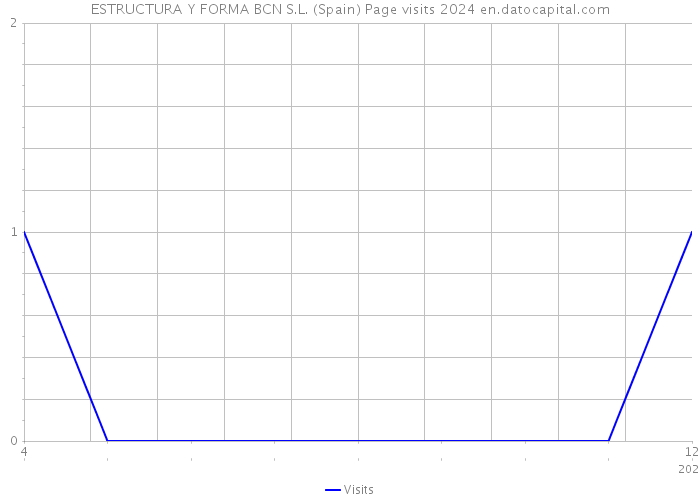 ESTRUCTURA Y FORMA BCN S.L. (Spain) Page visits 2024 