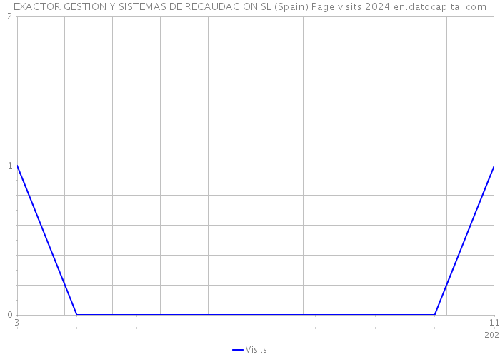 EXACTOR GESTION Y SISTEMAS DE RECAUDACION SL (Spain) Page visits 2024 