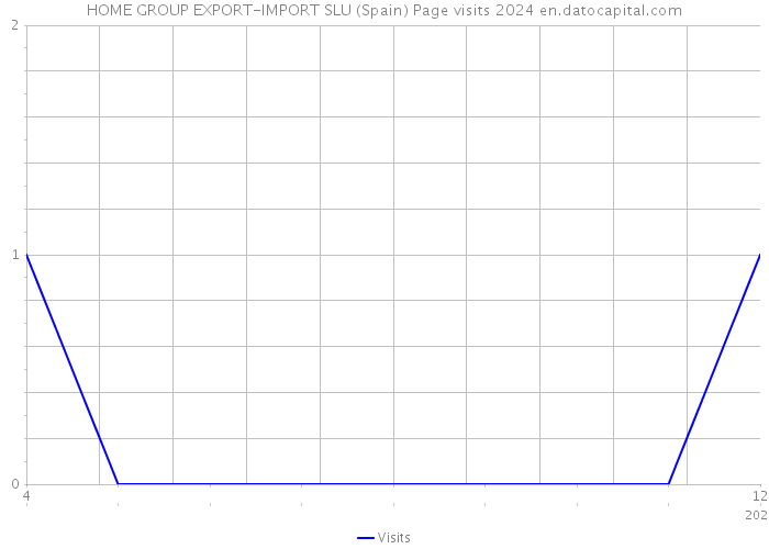 HOME GROUP EXPORT-IMPORT SLU (Spain) Page visits 2024 