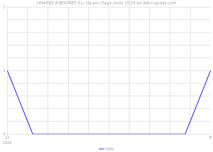 LINARES ASESORES S.L. (Spain) Page visits 2024 