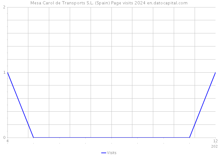 Mesa Carol de Transports S.L. (Spain) Page visits 2024 