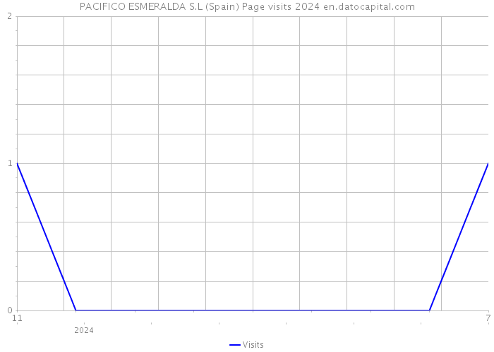 PACIFICO ESMERALDA S.L (Spain) Page visits 2024 