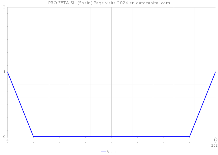 PRO ZETA SL. (Spain) Page visits 2024 