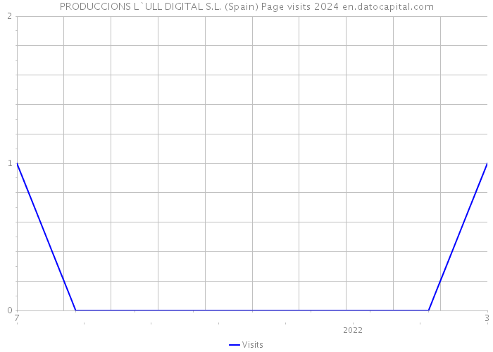 PRODUCCIONS L`ULL DIGITAL S.L. (Spain) Page visits 2024 