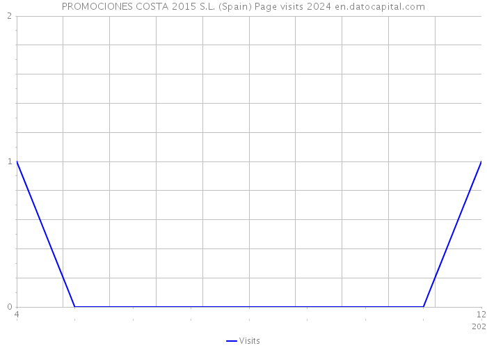 PROMOCIONES COSTA 2015 S.L. (Spain) Page visits 2024 
