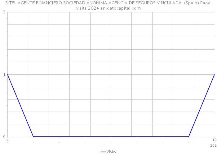 SITEL AGENTE FINANCIERO SOCIEDAD ANONIMA AGENCIA DE SEGUROS VINCULADA. (Spain) Page visits 2024 