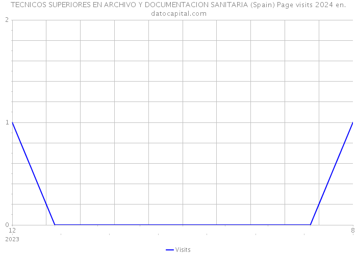 TECNICOS SUPERIORES EN ARCHIVO Y DOCUMENTACION SANITARIA (Spain) Page visits 2024 