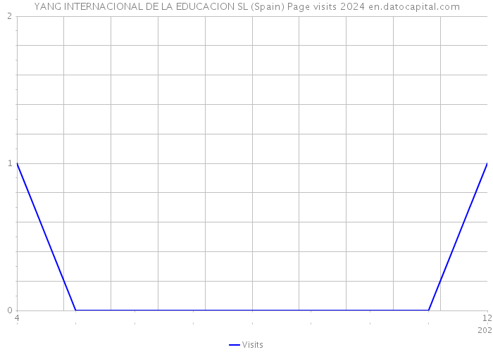 YANG INTERNACIONAL DE LA EDUCACION SL (Spain) Page visits 2024 