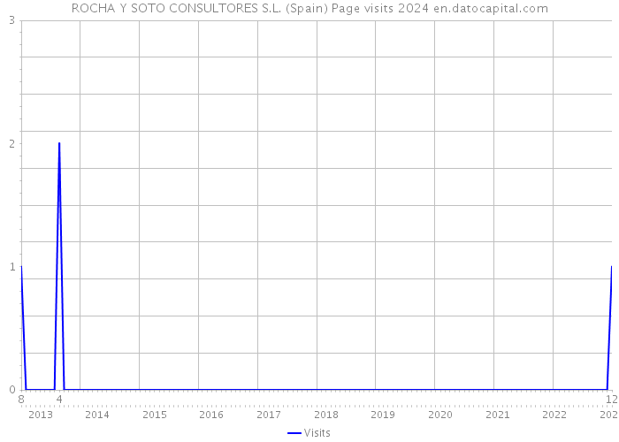ROCHA Y SOTO CONSULTORES S.L. (Spain) Page visits 2024 