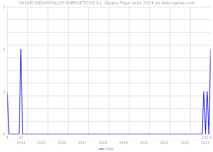 VASARI DESARROLLOS ENERGETICOS S.L. (Spain) Page visits 2024 