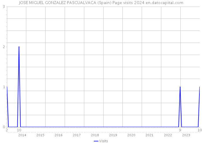 JOSE MIGUEL GONZALEZ PASCUALVACA (Spain) Page visits 2024 