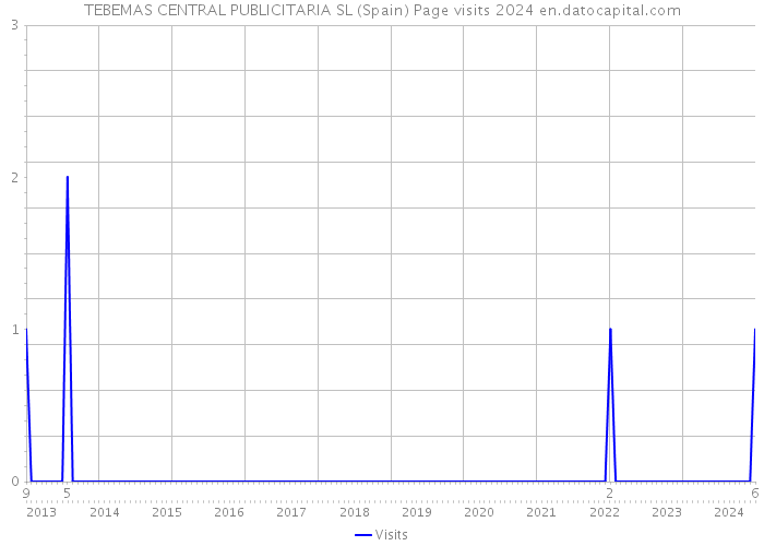 TEBEMAS CENTRAL PUBLICITARIA SL (Spain) Page visits 2024 