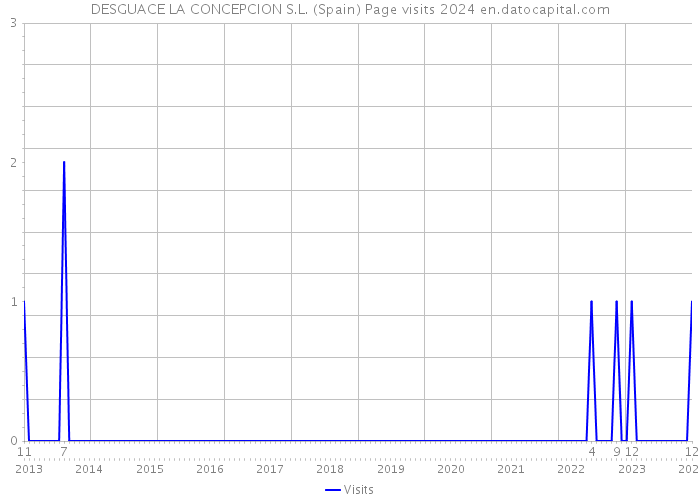 DESGUACE LA CONCEPCION S.L. (Spain) Page visits 2024 