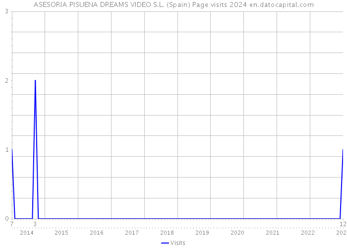 ASESORIA PISUENA DREAMS VIDEO S.L. (Spain) Page visits 2024 