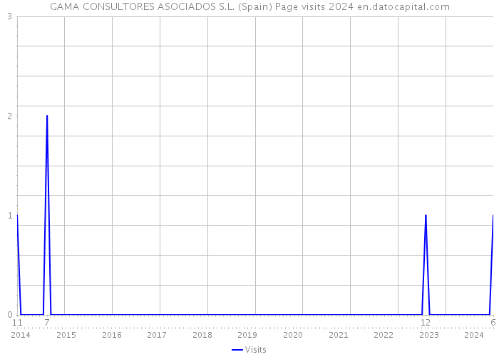 GAMA CONSULTORES ASOCIADOS S.L. (Spain) Page visits 2024 