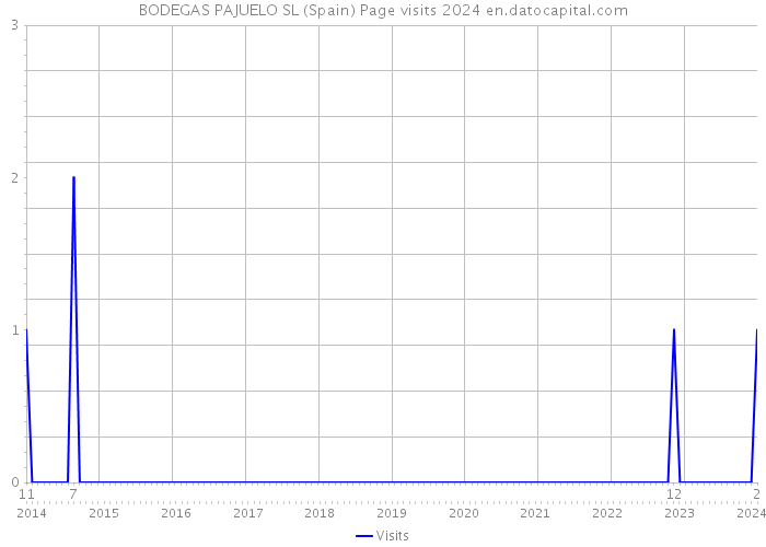 BODEGAS PAJUELO SL (Spain) Page visits 2024 