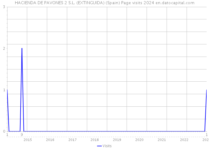 HACIENDA DE PAVONES 2 S.L. (EXTINGUIDA) (Spain) Page visits 2024 