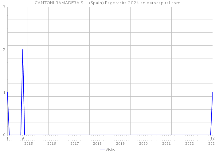 CANTONI RAMADERA S.L. (Spain) Page visits 2024 