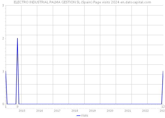 ELECTRO INDUSTRIAL PALMA GESTION SL (Spain) Page visits 2024 