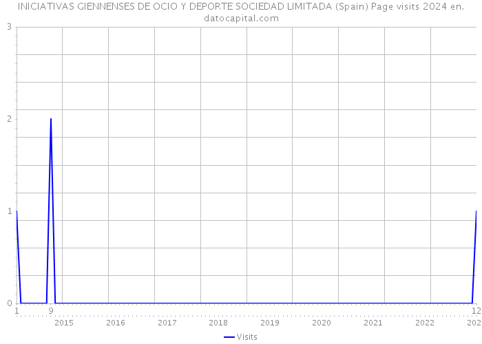 INICIATIVAS GIENNENSES DE OCIO Y DEPORTE SOCIEDAD LIMITADA (Spain) Page visits 2024 