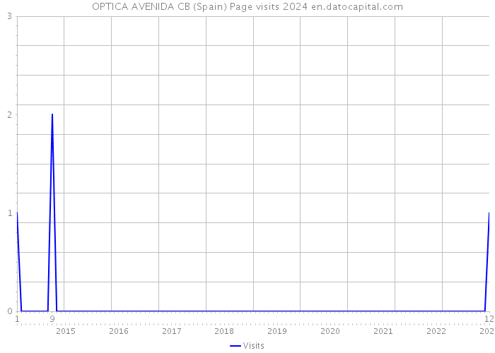 OPTICA AVENIDA CB (Spain) Page visits 2024 