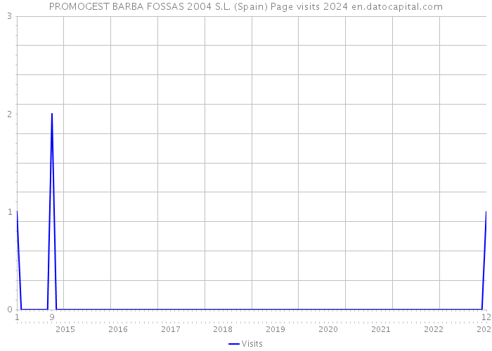 PROMOGEST BARBA FOSSAS 2004 S.L. (Spain) Page visits 2024 