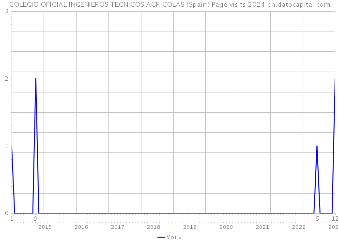 COLEGIO OFICIAL INGENIEROS TECNICOS AGRICOLAS (Spain) Page visits 2024 