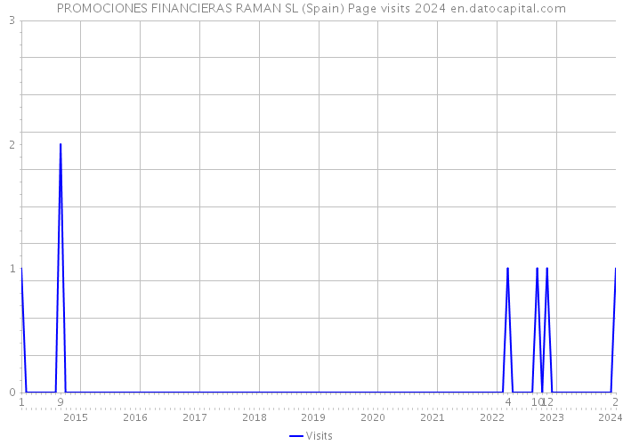 PROMOCIONES FINANCIERAS RAMAN SL (Spain) Page visits 2024 