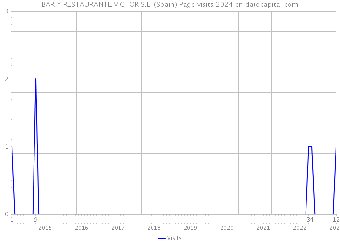BAR Y RESTAURANTE VICTOR S.L. (Spain) Page visits 2024 