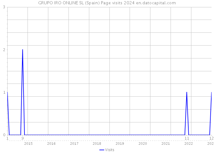 GRUPO IRO ONLINE SL (Spain) Page visits 2024 