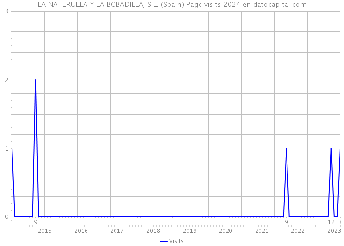 LA NATERUELA Y LA BOBADILLA, S.L. (Spain) Page visits 2024 