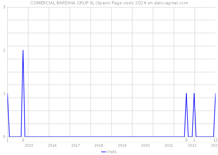 COMERCIAL BARDINA GRUP SL (Spain) Page visits 2024 