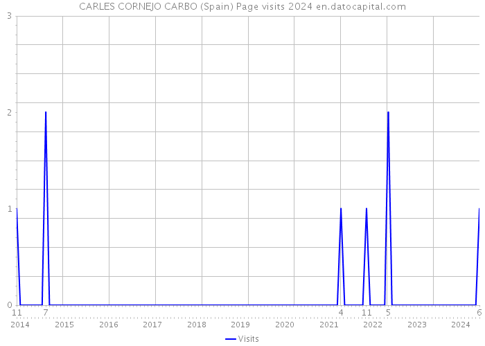 CARLES CORNEJO CARBO (Spain) Page visits 2024 