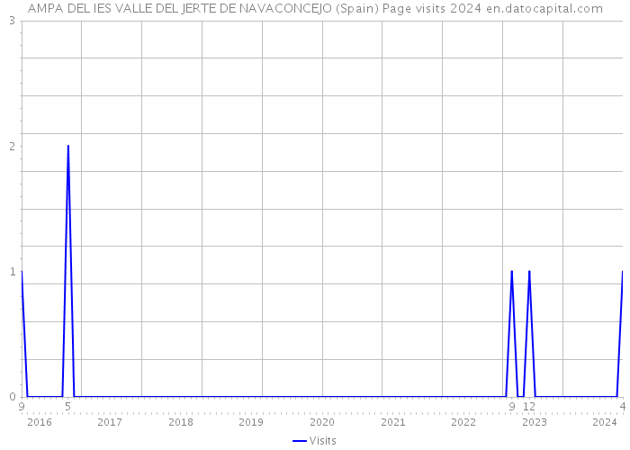 AMPA DEL IES VALLE DEL JERTE DE NAVACONCEJO (Spain) Page visits 2024 