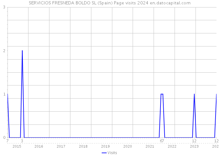SERVICIOS FRESNEDA BOLDO SL (Spain) Page visits 2024 
