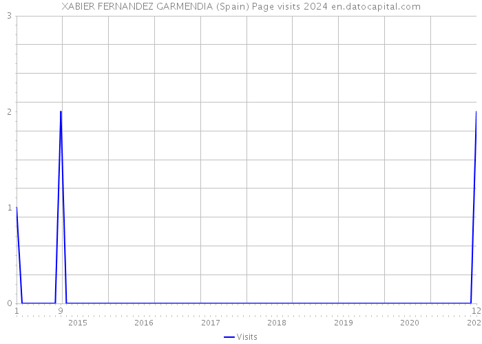 XABIER FERNANDEZ GARMENDIA (Spain) Page visits 2024 