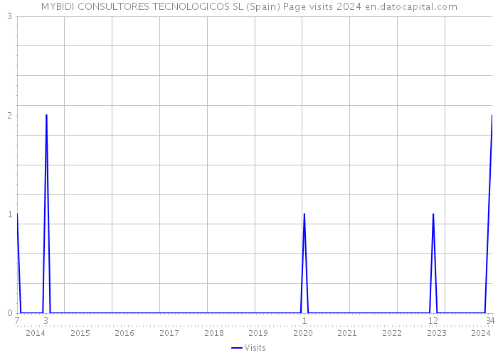 MYBIDI CONSULTORES TECNOLOGICOS SL (Spain) Page visits 2024 