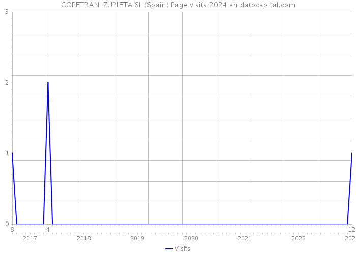 COPETRAN IZURIETA SL (Spain) Page visits 2024 