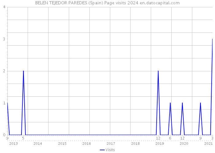 BELEN TEJEDOR PAREDES (Spain) Page visits 2024 