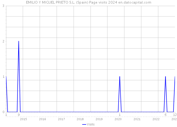 EMILIO Y MIGUEL PRIETO S.L. (Spain) Page visits 2024 