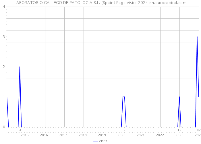 LABORATORIO GALLEGO DE PATOLOGIA S.L. (Spain) Page visits 2024 