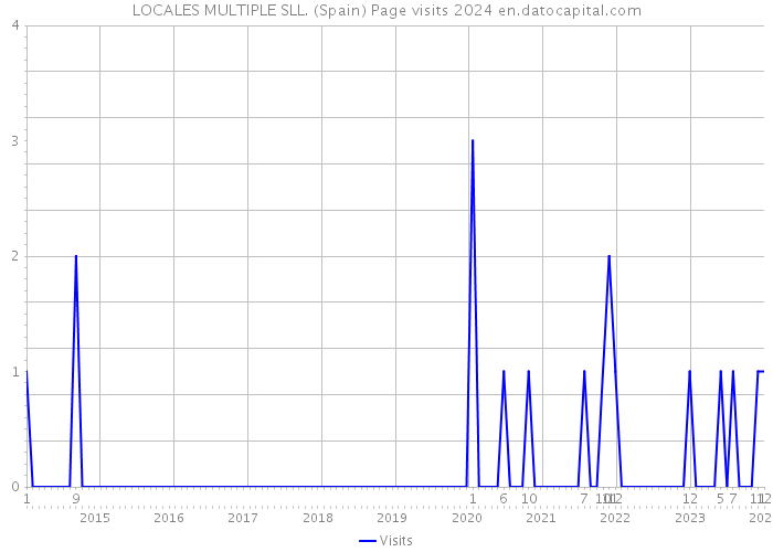LOCALES MULTIPLE SLL. (Spain) Page visits 2024 
