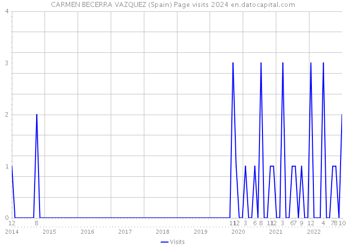 CARMEN BECERRA VAZQUEZ (Spain) Page visits 2024 