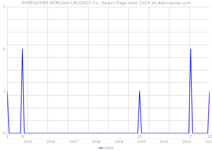 INVERSIONES MORGAN-CRUZADO S.L. (Spain) Page visits 2024 