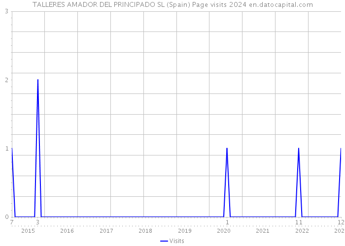 TALLERES AMADOR DEL PRINCIPADO SL (Spain) Page visits 2024 
