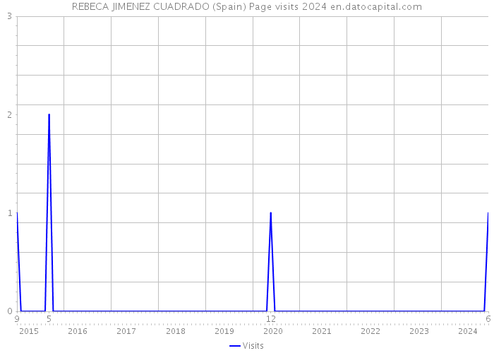 REBECA JIMENEZ CUADRADO (Spain) Page visits 2024 