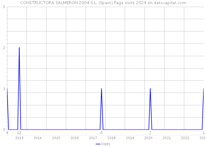 CONSTRUCTORA SALMERON 2004 S.L. (Spain) Page visits 2024 