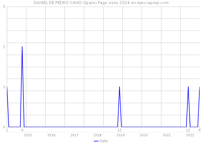 DANIEL DE PEDRO CANO (Spain) Page visits 2024 